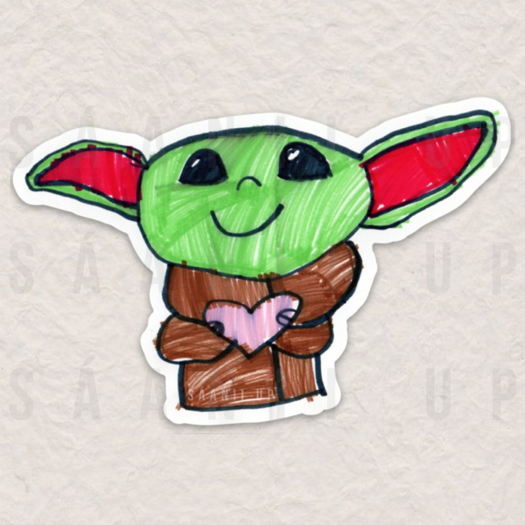 Baby Yoda Heart